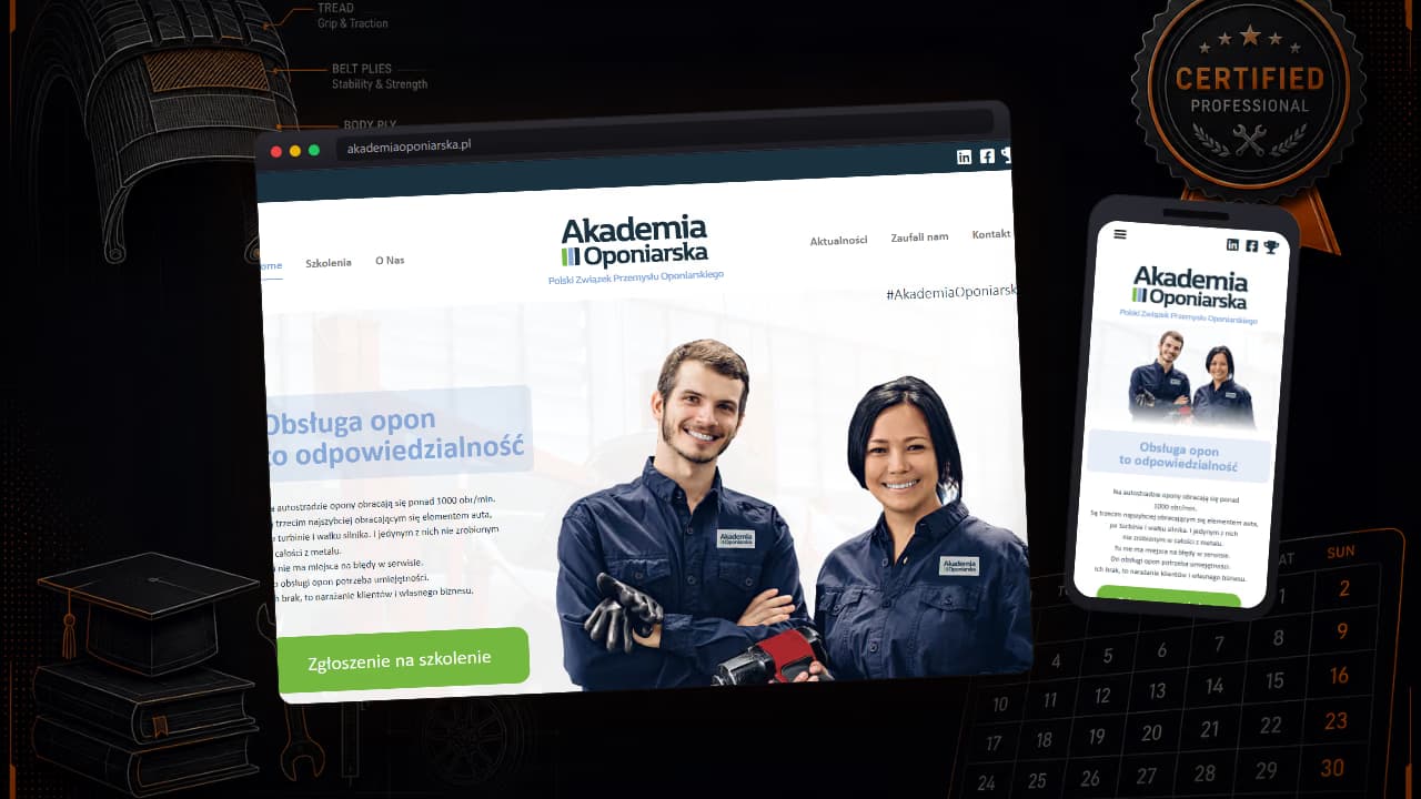 Podgląd projektu AkademiaOponiarska.pl