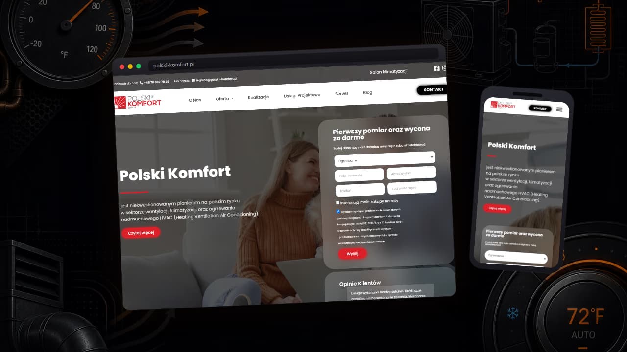 Podgląd projektu Polski-Komfort.pl